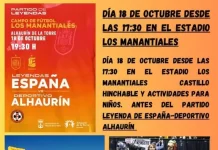 El Club Deportivo Alhaurín «La Peña» se enfrentará a las Leyendas de la Selección Española en un evento familiar