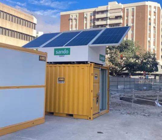 Un ‘cubo solar’ mejora la eficiencia energética en las obras del Metro de Málaga