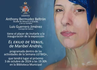 Alhaurín el Grande inaugura la exposición "El exilio de Venus" de Maribel Andrés, dentro de la II Semana LGTBIQ+