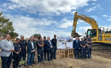 Empiezan las obras del parque de bomberos de Álora-Pizarra, que contará con un dispositivo para rescate en montaña