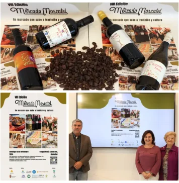 La Diputación impulsa el VIII Mercado Moscatel de Almáchar para promocionar la uva pasa de la Axarquía