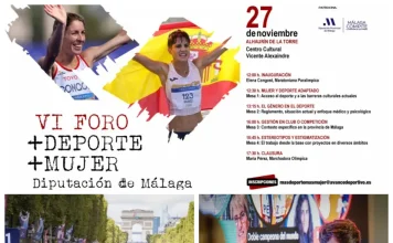 María Pérez y Elena Congost participan en el VI Foro Más Deporte, Más Mujer Diputación Provincial de Málaga que se celebra este miércoles en Alhaurín de la Torre