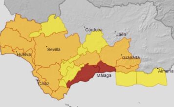 Suspendidas las clases en la provincia de Málaga y municipios de Granada, Sevilla, Cádiz y Huelva