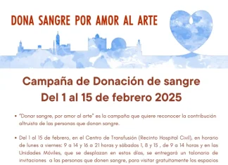 Campaña de donación de sangre en colaboración con los museos «Por el amor al arte, Dona Sangre»