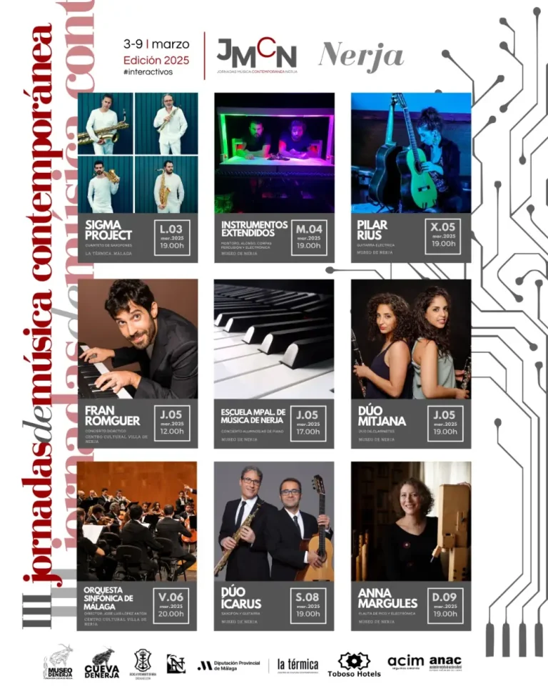 Las III Jornadas de Música Contemporánea de Nerja traen a La Térmica un taller de composición y videocreación y el concierto de Sigma Project