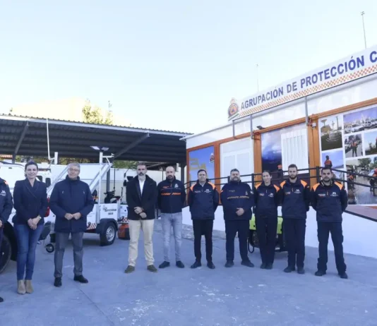 La Diputación amplía y mejora el equipamiento del almacén estratégico provincial en Rincón de la Victoria