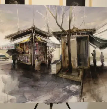 Abraham Pinto se alza con el primer premio en el V Certamen de Pintura Rápida ‘Alhaurín Pinta’