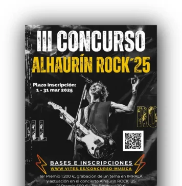 El Concurso Alhaurín Rock alcanza su 3ª edición y repartirá 2.000 € en premios