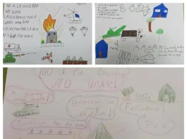 Proyectos de trabajo No a la guerra y Sí a la paz del alumnado extranjero de Atal del IES Los Manantiales de Torremolinos