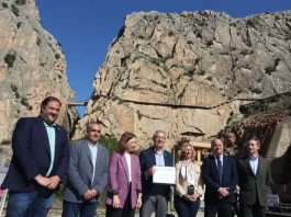 El Caminito del Rey inicia su ampliación con el puente colgante más largo de España
