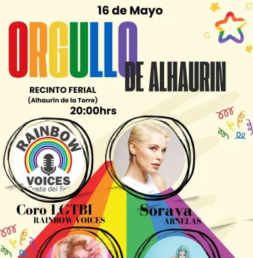 El Orgullo de Alhaurín vuelve el 16 de mayo con un gran show con Soraya como estrella