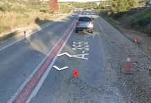 Cuatro personas heridas en un accidente frontal entre dos vehículos en la A-355 a la altura de Monda