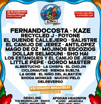 Alameda festival celebra su cuarta edición con Fernandocosta, Kaze, Recycled J, Mago de Oz, Mojinos Escozíos y Foyone, entre otros