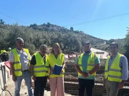 La Diputación repara una carretera en Villanueva de Algaidas para evitar que se inunde y se corte cuando llueve