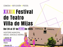 El XXXIX Festival de Teatro Villa de Mijas llevará humor, poesía y reflexión al auditorio municipal del 24 al 27 de julio