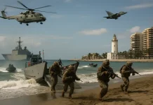 La playa de La Malagueta será escenario de una exhibición anfibia de la Armada Española este lunes