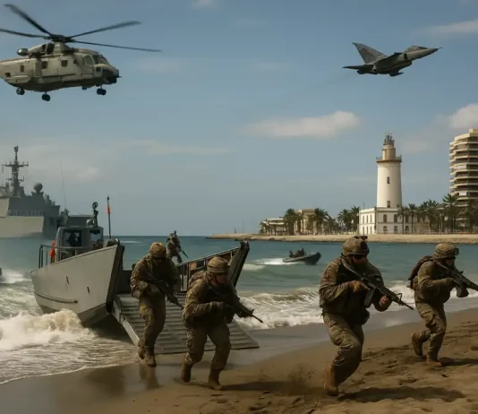 La playa de La Malagueta será escenario de una exhibición anfibia de la Armada Española este lunes