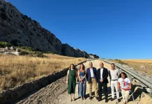 La Diputación invierte 1,2 millones de euros en la mejora de la carretera de acceso a La Joya de Antequera