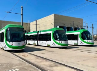 Metro de Málaga recibe la tercera y última unidad que aumenta su flota a 21 trenes