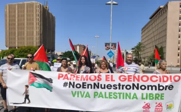 IU exige el fin del genocidio en Palestina y anima a la participación en todas las acciones solidarias que se realicen en la provincia