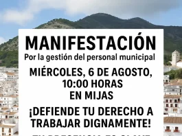 Convocan una manifestación en Mijas por la gestión del personal municipal