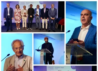 ‘El Roto’ y ‘Pinto & Chinto’ reivindican la libertad de expresión a través de la sátira en la entrega de los premios ‘Elgar’