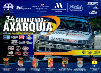 La Diputación de Málaga impulsa la celebración del 34º Rallye Gibralfaro-Axarquía, con 80 vehículos y un itinerario por ocho municipios
