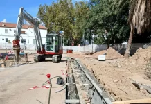 Primeros cortes de tráfico por las obras del segundo tramo de la prolongación del Metro de Málaga