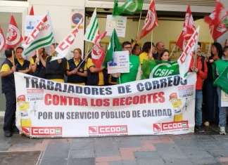 CCOO reclama contratación urgente para dar salida a los casi 15.000 envíos atascados en Mijas