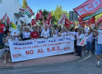 CCOO inicia una huelga de apoyo a la plantilla del Hotel Senator Marbella y exige la retirada del ERE