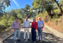 La Diputación invierte 363.000 euros en el asfaltado de la carretera de acceso a Benarrabá y la mejora de un camino municipal