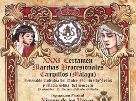 La Diputación de Málaga impulsa la celebración este sábado del XXXI Certamen de Marchas Procesionales de Campillos