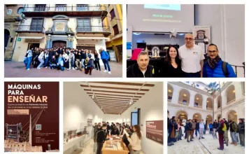 Estudiantes de Bachillerato del Colegio El Pinar estrenan el proyecto ‘Máquinas para enseñar. El potencial didáctico del Patrimonio Industrial’