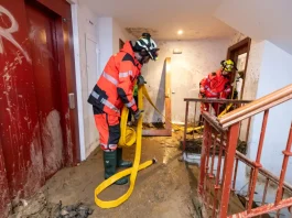 El CPB y los equipos de conservación de la red provincial de carreteras de la Diputación realizan 35 intervenciones desde ayer domingo por las fuertes lluvias