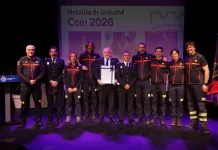 El Consorcio Provincial de Bomberos de la Diputación de Málaga recibe la Medalla de la Ciudad de Coín