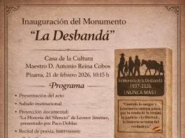 Pizarra inaugura el monumento “La Desbandá” el 21 de febrero en un acto de memoria y homenaje Pizarra inaugura el monumento “La Desbandá” el 21 de febrero en un acto de memoria y homenaje