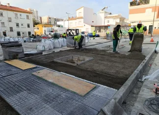 La Junta construye un parking para compensar las obras del Metro de Málaga en la calle Jorge Loring