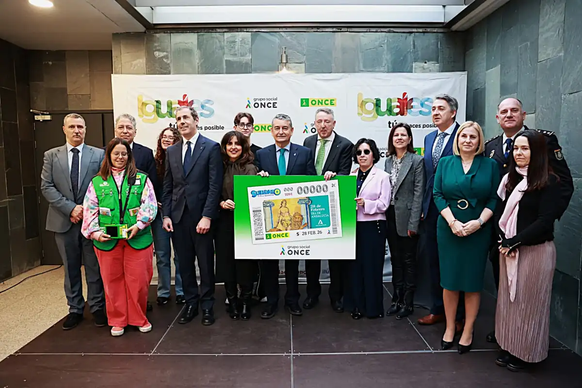 La Junta de Andalucía y la ONCE presentan el cupón conmemorativo del Día de Andalucía