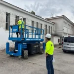Obras de urgencia en el IES Pérez de Guzmán de Ronda para reparar los daños causados por el temporal