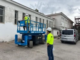 Obras de urgencia en el IES Pérez de Guzmán de Ronda para reparar los daños causados por el temporal