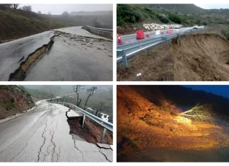 Las intensas lluvias provocan cortes de carreteras y más de 40 intervenciones de los bomberos en la provincia de Málaga