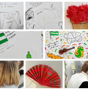 Proyectos de trabajo para el día de Andalucía año 2026 alumnado extranjero de Atal del instituto Juan Ramón Jiménez de Málaga, IES Galileo de Alhaurín de la Torre, IES Los Manantiales de Torremolinos