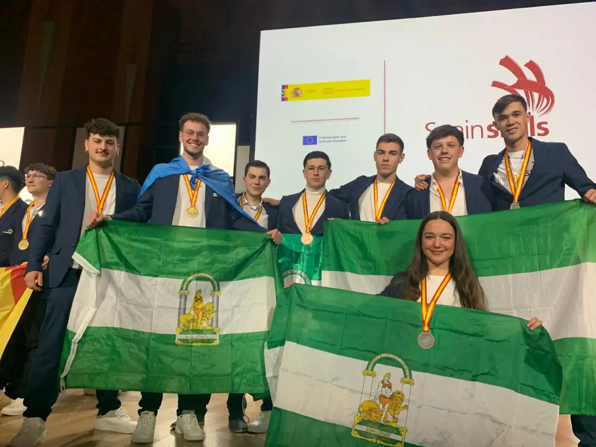 Andalucía logra siete medallas en el campeonato nacional de FP SpainSkills 2026