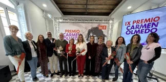 El PSOE de Málaga reivindica su compromiso feminista en la entrega de los IX Premios Carmen Olmedo