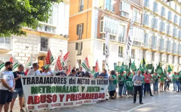 Fracasa la mediación en el SERCLA y se mantiene la huelga en el Metro de Málaga los días 12 y 20 de marzo