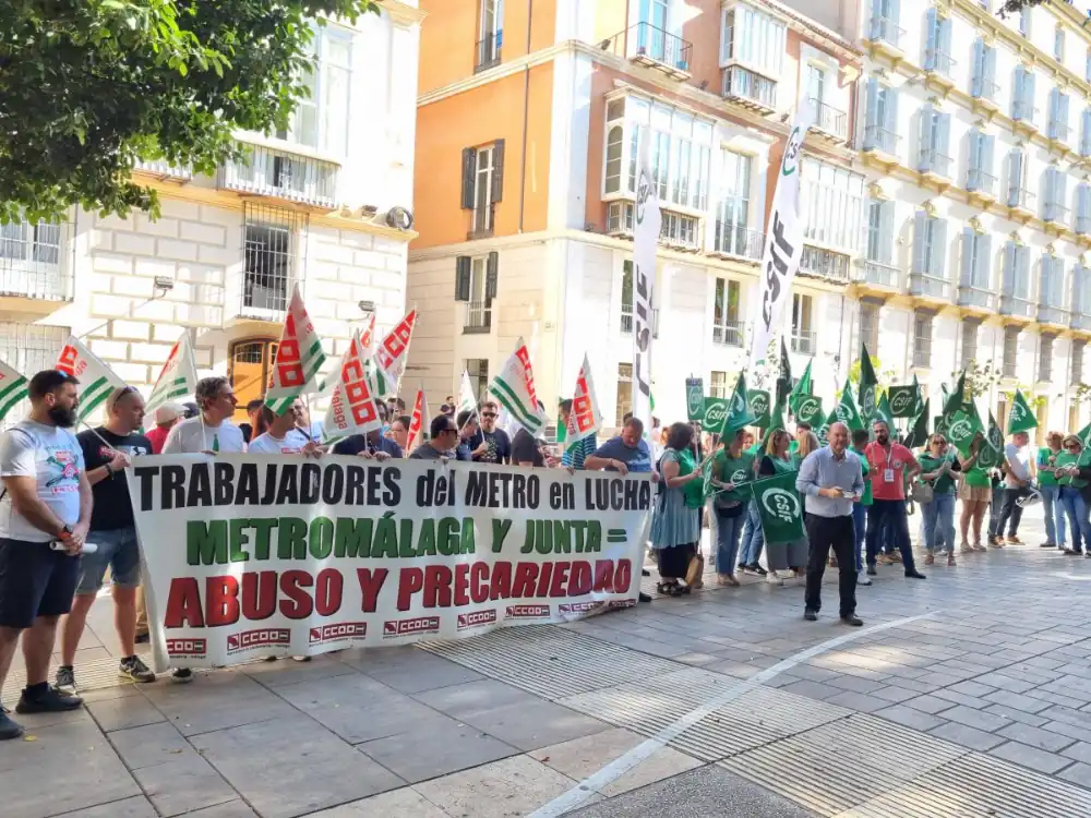 Fracasa la mediación en el SERCLA y se mantiene la huelga en el Metro de Málaga los días 12 y 20 de marzo