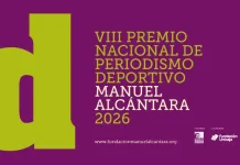 La Fundación Manuel Alcántara convoca la octava edición de su Premio Nacional de Periodismo Deportivo