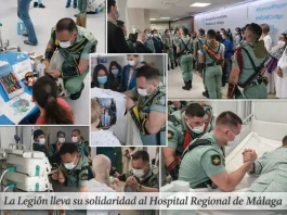 El Hospital Materno Infantil de Málaga recibe la visita de la Congregación de Mena y La Legión