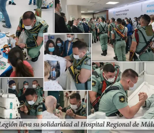 El Hospital Materno Infantil de Málaga recibe la visita de la Congregación de Mena y La Legión