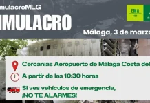Simulacro de emergencias este 3 de marzo en el Aeropuerto de Málaga-Costa del Sol Simulacro de emergencias este 3 de marzo en el Aeropuerto de Málaga-Costa del Sol